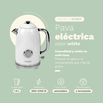 Set Tostadora Dalí+ Pava eléctrica Dalí White - Imagen 6