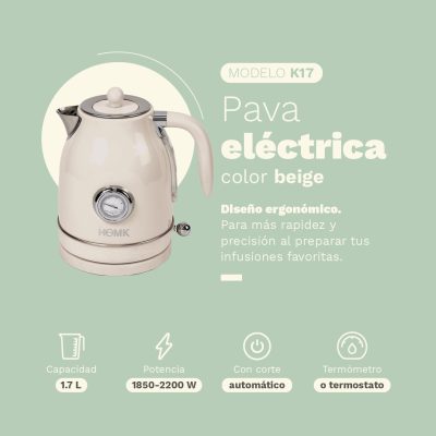 Set Tostadora y Pava eléctrica Monet + Licuadora Bansky - Imagen 8