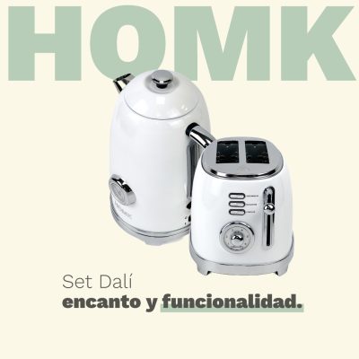 Set Tostadora Dalí+ Pava eléctrica Dalí White - Imagen 2