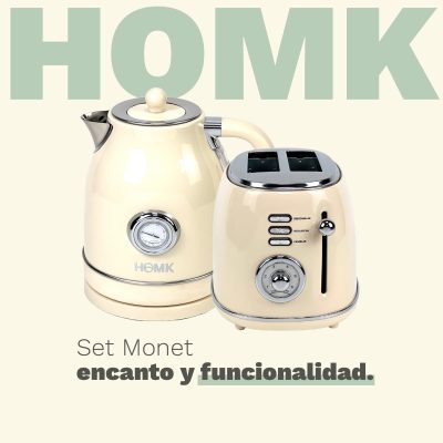 Set Tostadora Monet + Pava eléctrica Monet Beige - Imagen 2