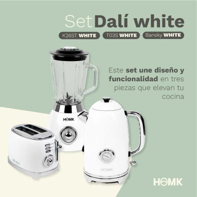 Set Tostadora Dalí White + Pava eléctrica Monet + Licuadora Bansky - Imagen 10